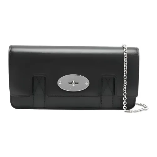 Mulberry Телячья кожа Одно плечо Через плечо Клатч Женский Черный