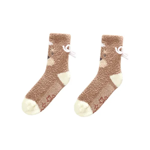 GUKOO Коричневый Женские Носки MID до икры