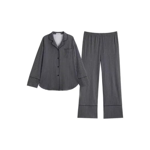 MIMOSA CHUR Черные полосы Женские Пижамные комплекты