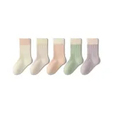 5 пачек (Кремовый белый + Овсяный бежевый + Светло-оранжевый розовый + Гороховый зеленый + Туманный фиолетовый)