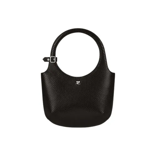 COURREGES COBRA GRAIN LEATHER Сумка Женская Черная