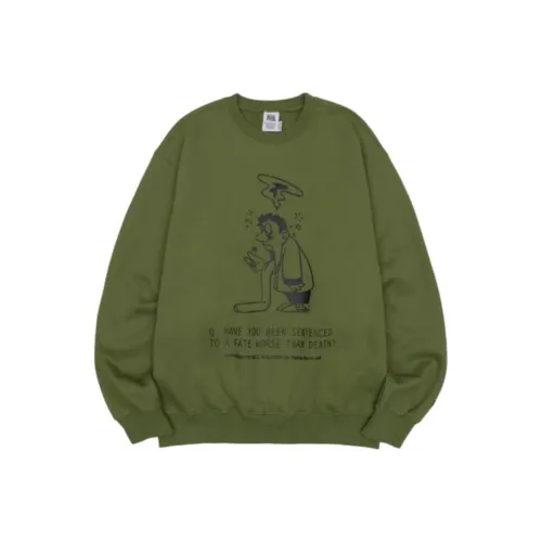 SCULPTOR Оливково-зеленый Унисекс Свитшоты