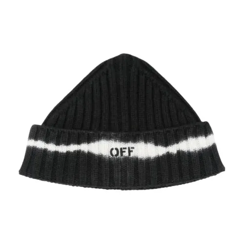 OFF Белый Новая шерсть Шапки-бини Унисекс Черный