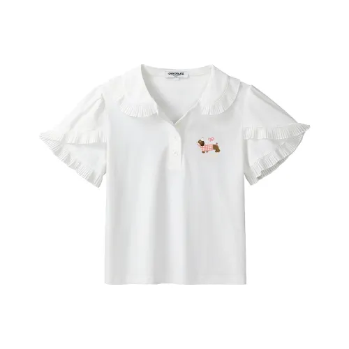 CHOCOOLATE Белый Женские T-рубашки