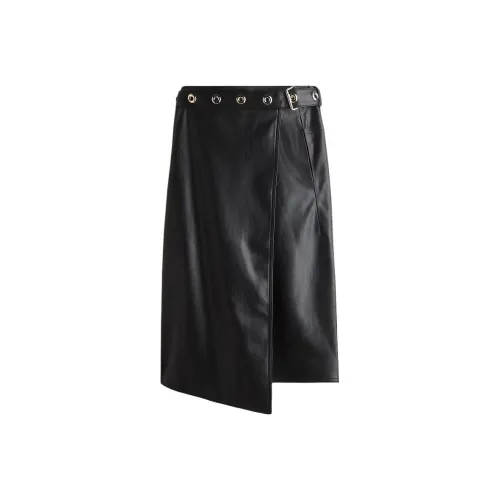 H M Черные Женские Повседневные Длинные Юбки