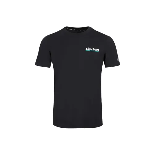 Skechers T-Shirt Унисекс Угольный Черный 0018