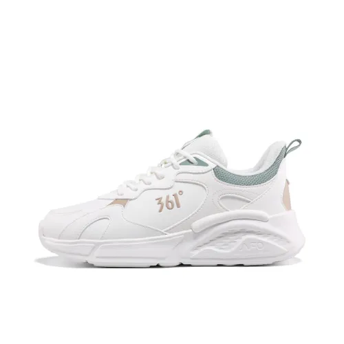 361° Противоскользящий устойчивый к истиранию низкий топ повседневная беговая обувь женский перьевой белый светлый дымчато-зеленый