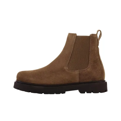 Birkenstock Highwood Slip On Короткий Челси Женские Коричневый Стандартный Свободный крой