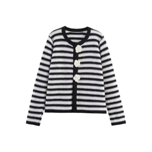 IQC Черный Белый Женский Трикотаж