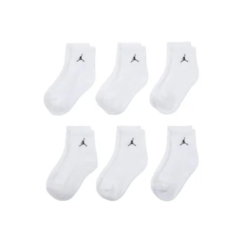 Jordan Apparel 6 пар Белый Kids Носки