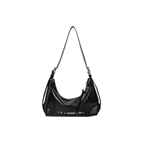 Kenghua Village ПУ (полиуретан) Сумка через плечо Стандартная Женская Черная