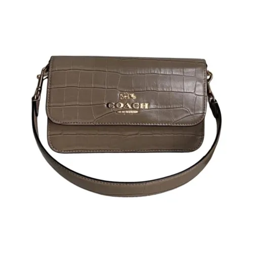 COACH Brynn Коровья кожа Сумка через плечо Сумка на плечо Средняя Женская Коричневая