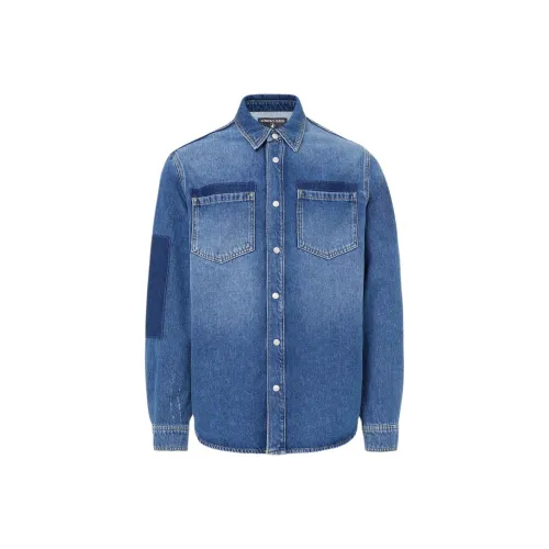 Цвет айсберга Индиго мужские рубашки