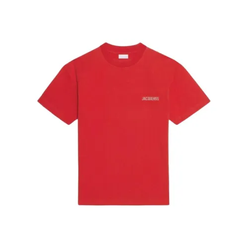 Jacquemus Red Men's T-Shirts Джакемо Красный Мужской Т-Ширт