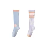 [2 упаковки/Ночные Светоотражающие Спортивные носки] Синий + Светло-фиолетовый