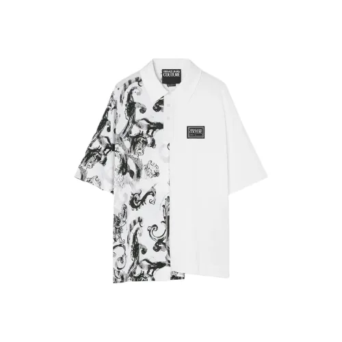 VERSACE JEANS COUTURE SS24 Поло Мужское Белое