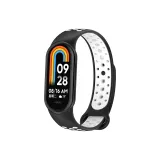 [Black White] Двухцветный, силиконовый, дышащий ремешок