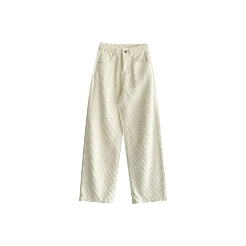 COVER TIME Белый Женские Джинсы