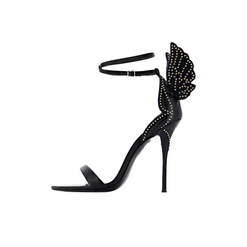 SOPHIA WEBSTER CHERUB One Ремешок Сандалии 10 см Женские Черные