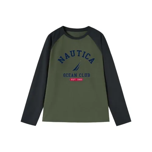 NAUTICA Длинный рукав Т-рубашка Осенний Подростки