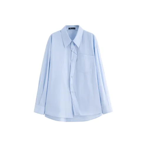 FANSILANEN Небесно-голубой Женские Рубашки