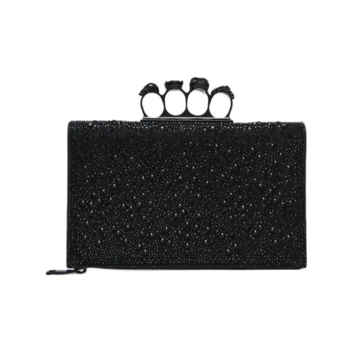 Alexander McQueen Замша Клатч Женский Черный
