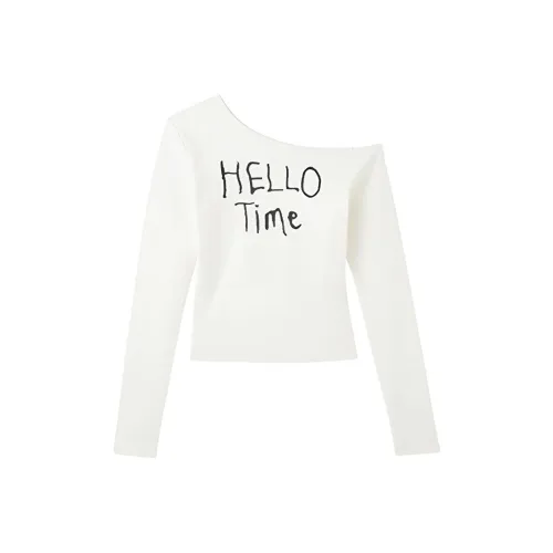 IUNOP Похудение Relaxed Off Топ на плечо Женские