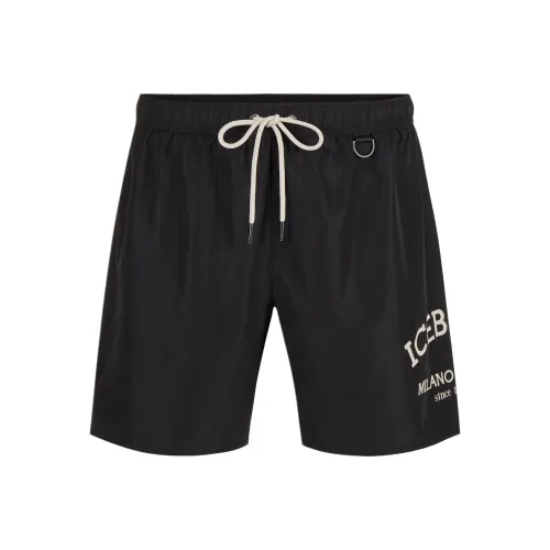 Цвет айсберга черные мужские плавательные шорты