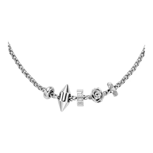 DIESEL Стальные Ожерелья Унисекс Серебряный