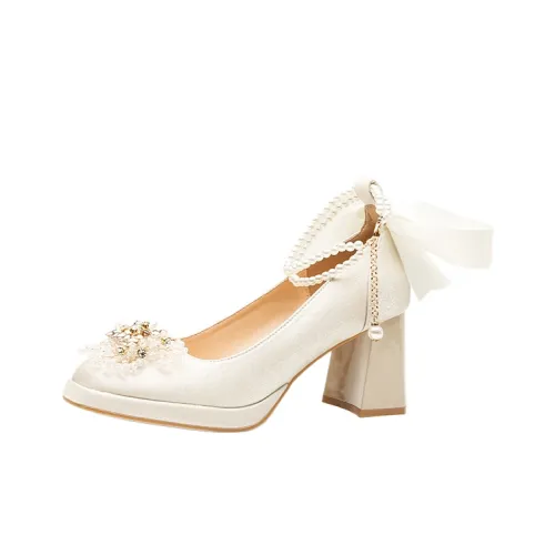 Zubumei Грубый каблук Высокие каблуки Женские