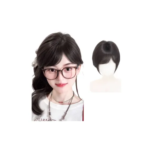 WANWANFENG Комикс Бахрома Парики Для Женских Человеческих Волос Короткие Кудрявые Волосы