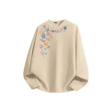 [100% cotton Comfortable] Хаки (Большая буква "Улыбка" на передней горловине с этикеткой)