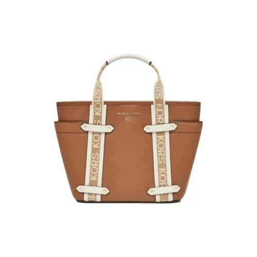 MICHAEL KORS MAEVE Холст и Кожа Сумка Маленькая Женская Коричневая