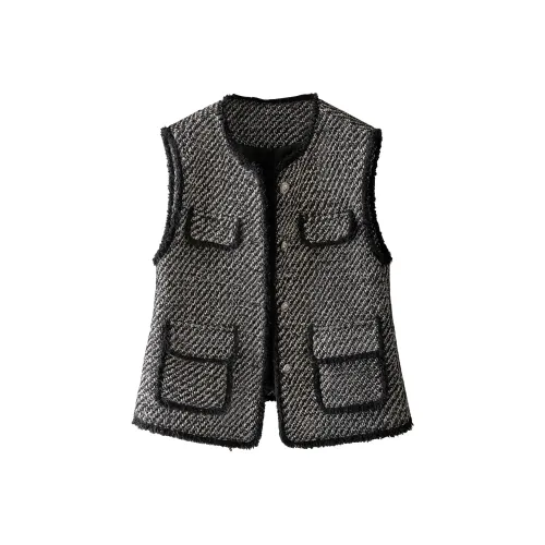 SIBAISHE Черный Белый Женские Жилеты