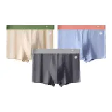 F Комплект-Цветовые блоки Буква Высота талии-Бежевый Желтый+Светло-Синий+Темно-Серый (3 упаковки)