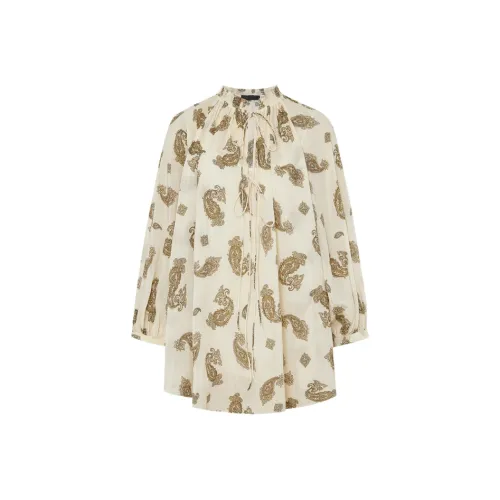 MOCO Рубашка Женская Абрикосовая с Цветочным узором Пейсли