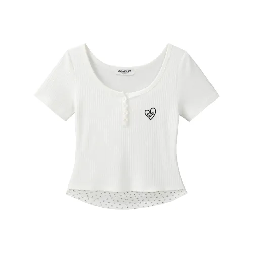 CHOCOOLATE Белый Женские T-рубашки