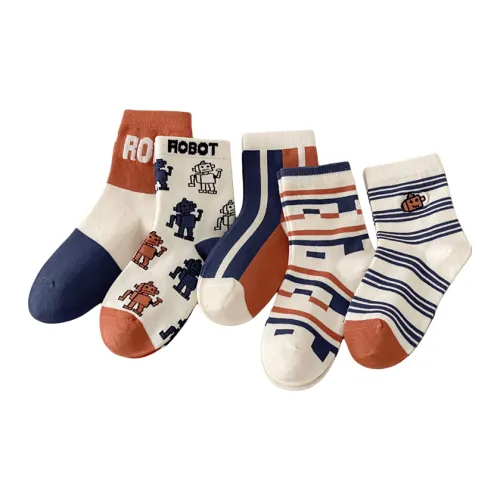 QUANJIAHUI Комбо набор 5 пар унисекс носки MID до икры