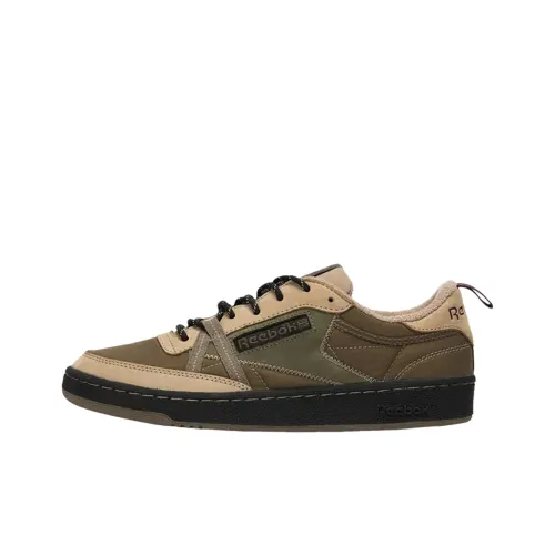 Reebok CLUB C 85 Скейтборд Кроссовки Мужские Зеленые Коричневые