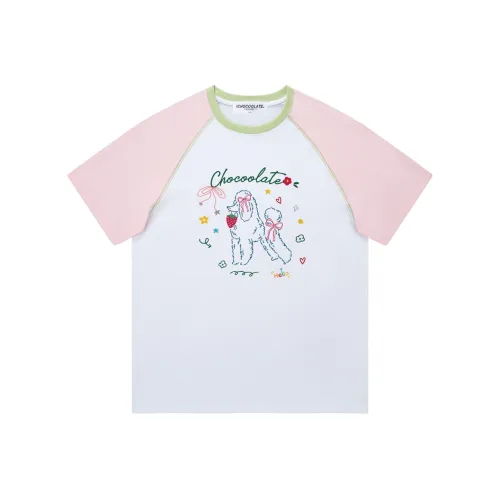 CHOCOOLATE Белый и Розовый Женские T-рубашки