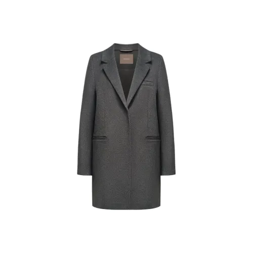 12 STOREEZ Графитовый Женский Пальто
