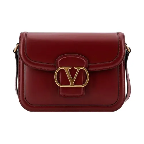 Valentino Телячья кожа Сумка через плечо Женская Бордовый