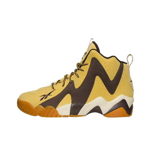 Reebok MID Топ Винтажные Баскетбольные Кроссовки Мужские Желто-Коричневые