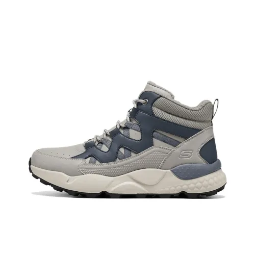 Skechers BENDINO Дышащий Поддержка Термический Отскок Высокий Топ Повседневный Мужской Серый Синий
