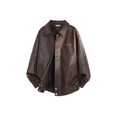 Être Par Lee Кожа Куртка Унисекс