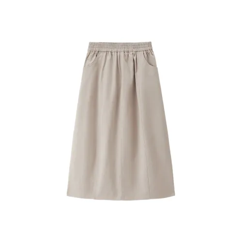 Giordano Повседневный Длинный Юбка Женские