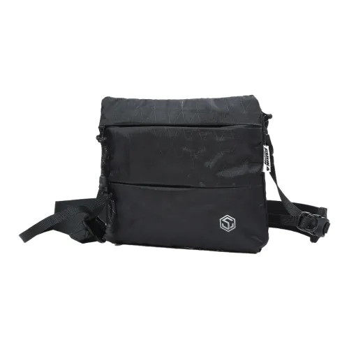 GUUKA TECH Ткань Сумка через плечо Маленькая Унисекс Черная