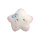 Синий бант, кошачий глаз, звезды, украшение