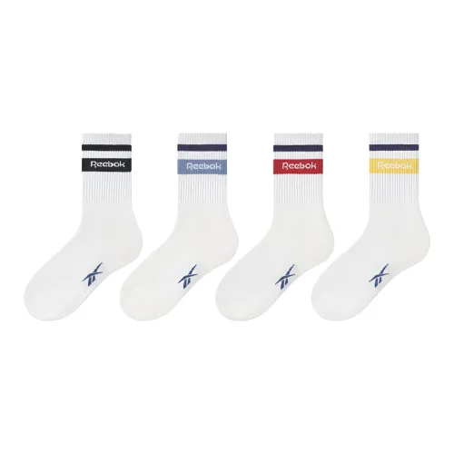 Reebok 4 пачки смешанных цветов мужские носки MID до икры