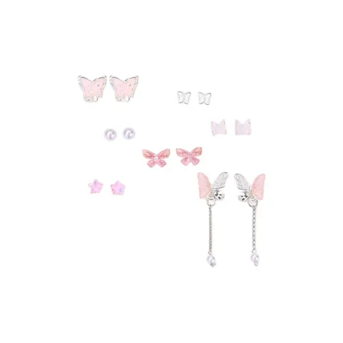 SUYG Alloy Stud Earrings Women's Packaging Box+Shopping Bag